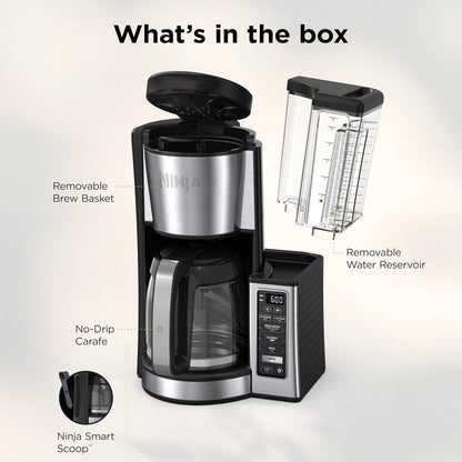 Ninja Fresh Brew Coffee Maker – Small-Batch 1-4 Cup and Full 12-Cup Carafe Brewer for Varied Household Needs