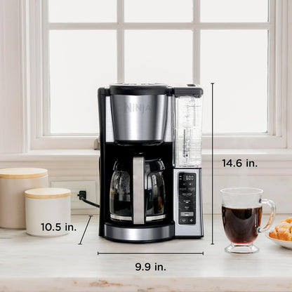 Ninja Fresh Brew Coffee Maker – Small-Batch 1-4 Cup and Full 12-Cup Carafe Brewer for Varied Household Needs
