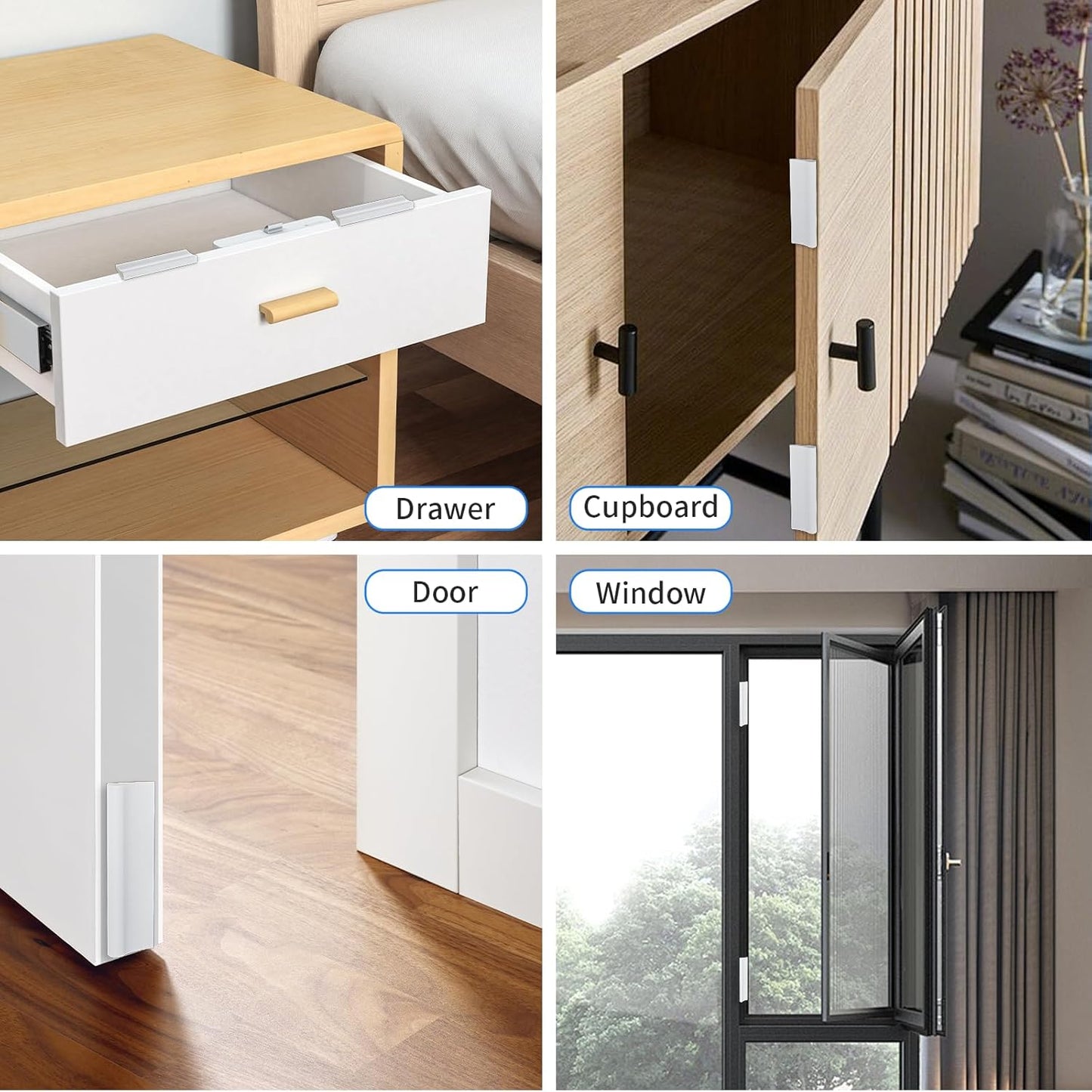 Nisorlin Door Draft Stopper Gap Filler – Window Frame Trim Look for a Warmer, Quieter Home Interior