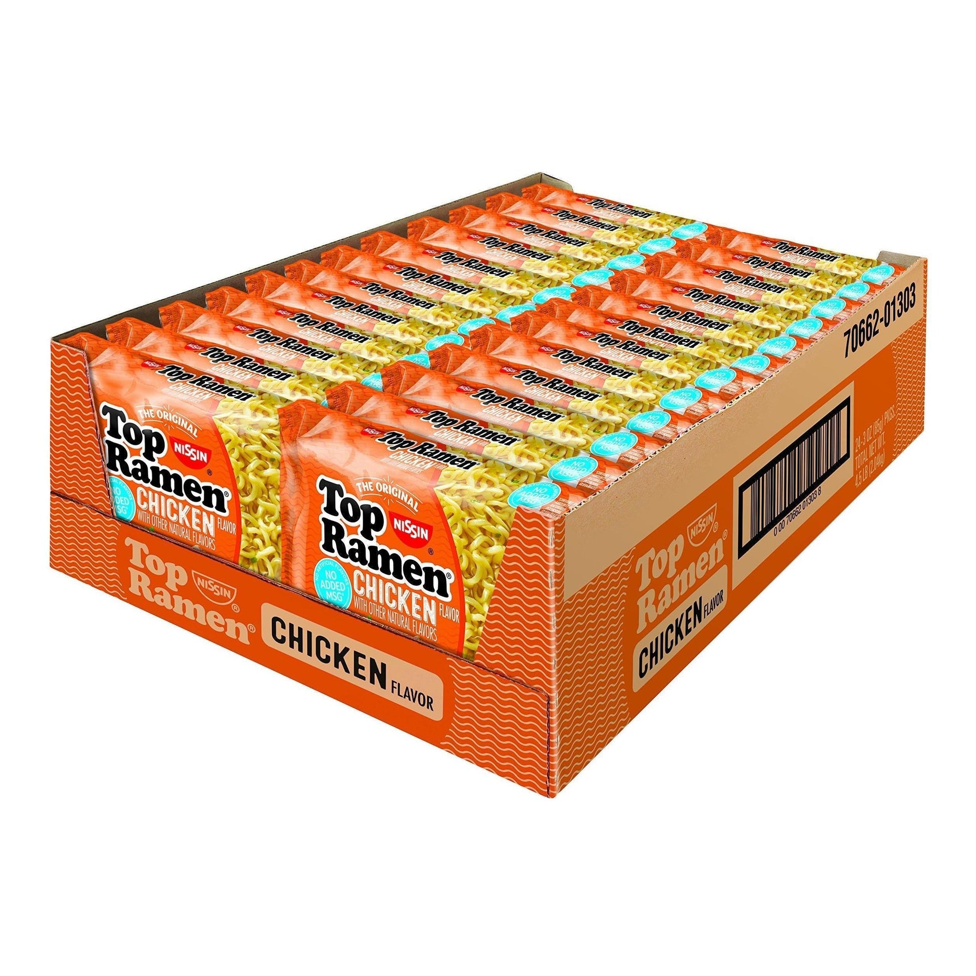 Nissin Top Ramen Bowl – Fast 3-Minute Work Break Meal Between Meetings, Chicken Noodle Pack of 6