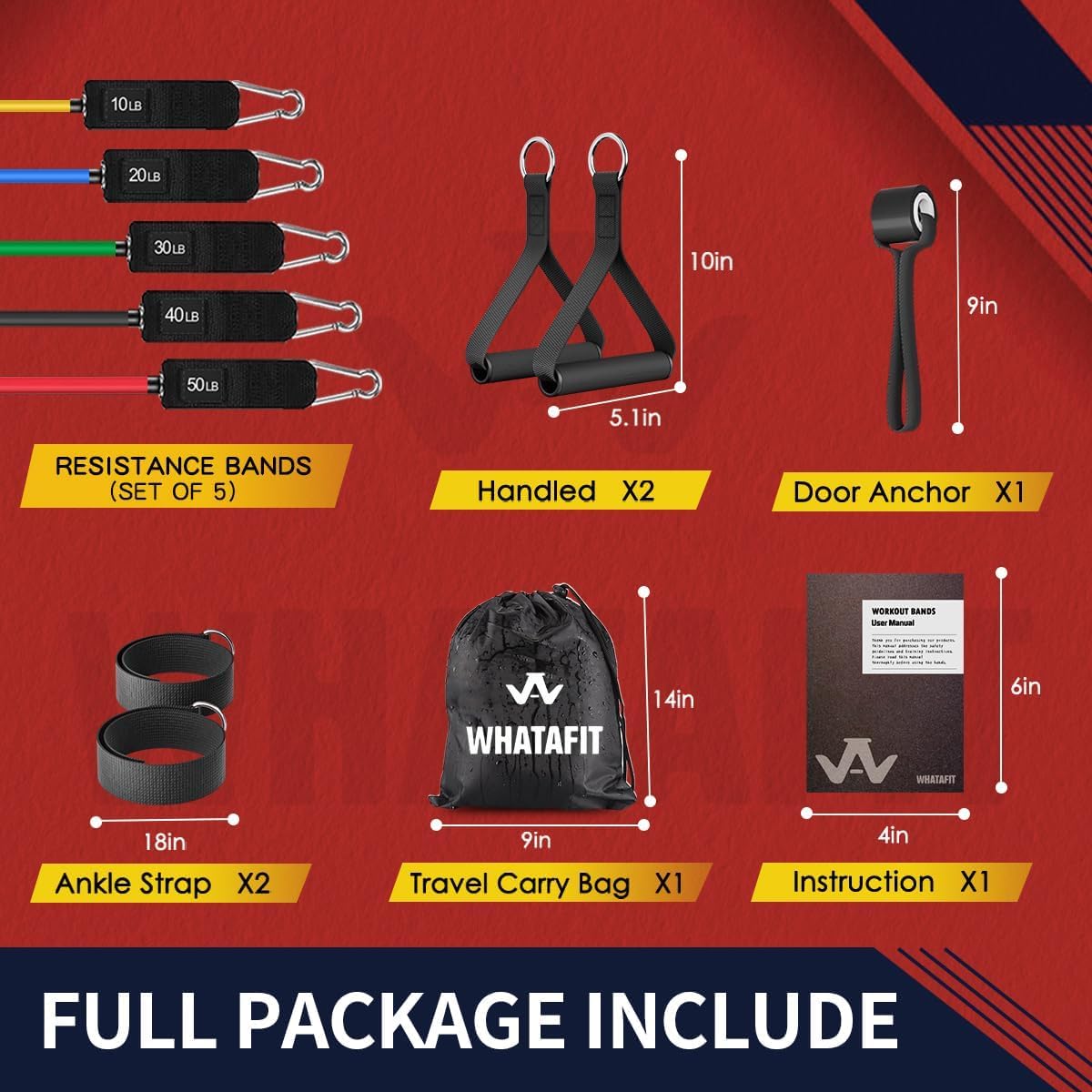 non-slip cushioned handles plus included ankle straps for lower-body work