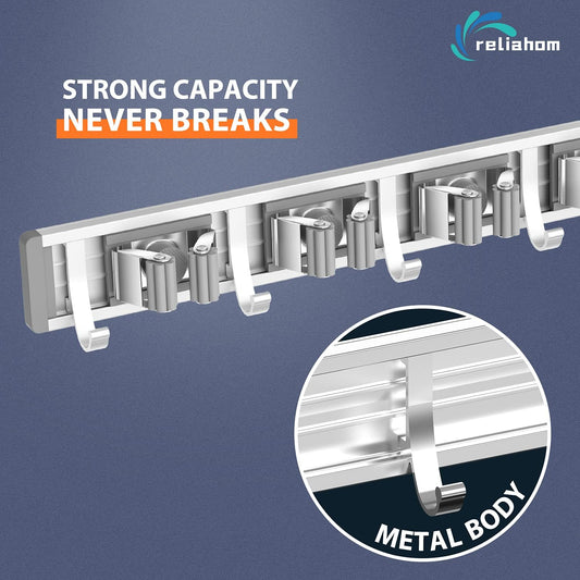 non-slip grip lock mechanism activated with a one-hand push