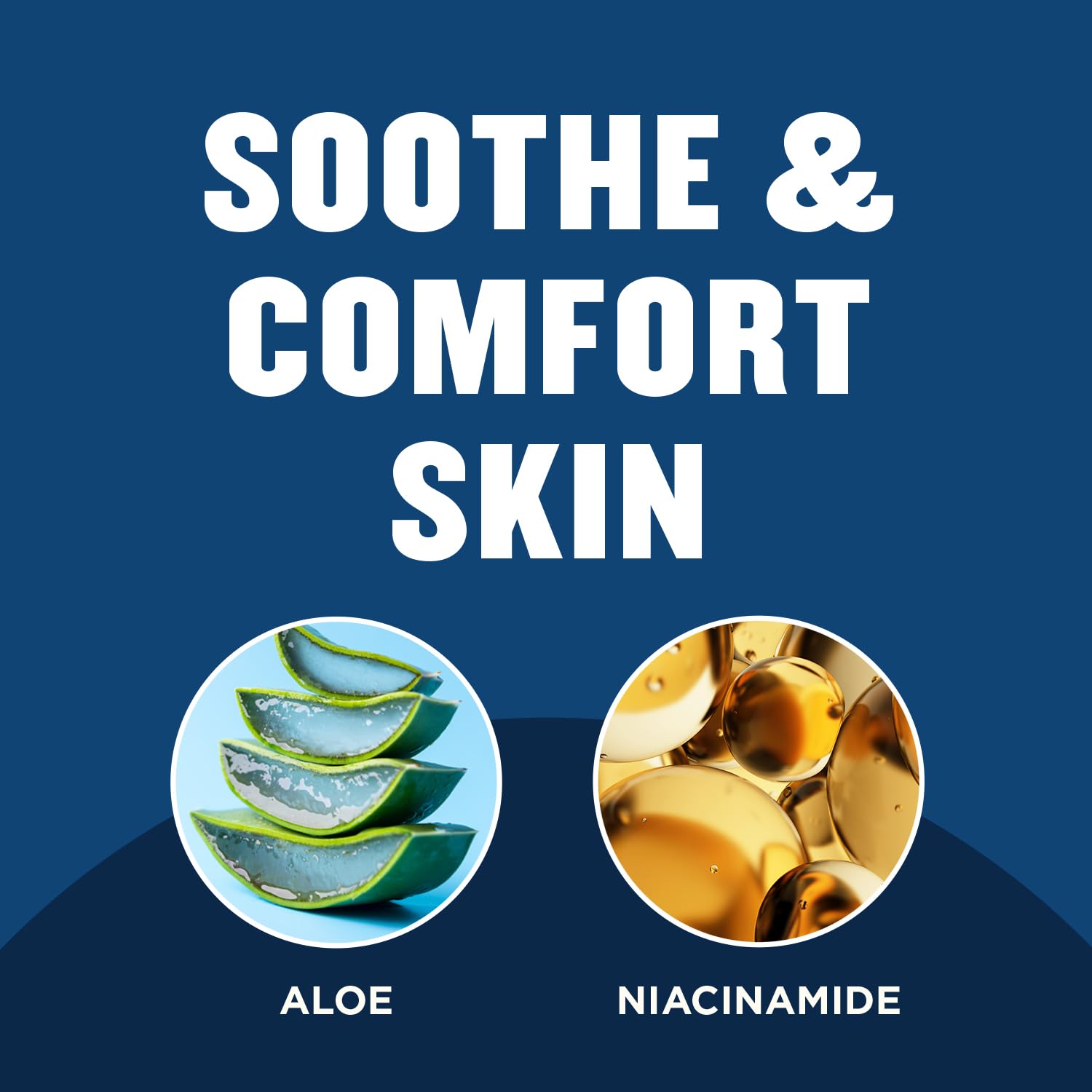 nongreasy, quick-absorbing lotion texture with fresh clean scent
