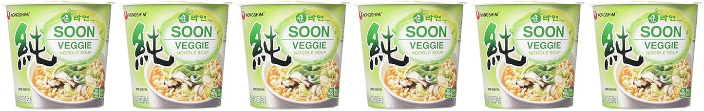 Nongshim Soon Vegan Cup Noodle – Intentional Kitchen Staple for Tiny Spaces, Microwaveable and Disposable