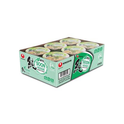 Nongshim Soon Vegan Cup Noodle – Intentional Kitchen Staple for Tiny Spaces, Microwaveable and Disposable