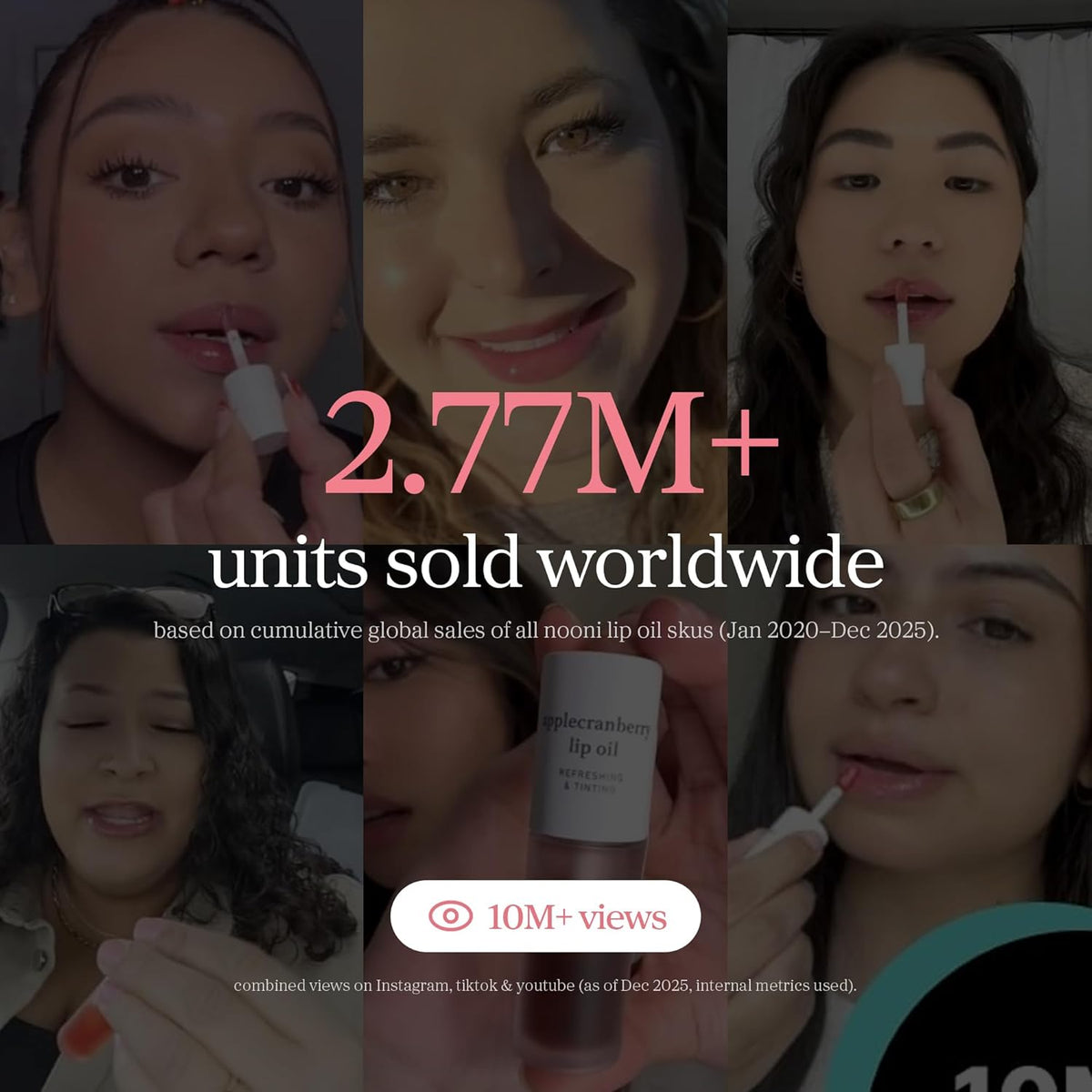 NOONI Korean Lip Oil – Appleplum | Restorative Daily Lip Treatment for Mindful Skincare Routines