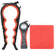 Black and Red - 3 Pcs: 1 Jar opener+1 Bottle Opener+1 Gripper Pad