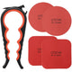 Black and Red - 5 Pcs: 1 Jar opener with 4 Gripper Pads