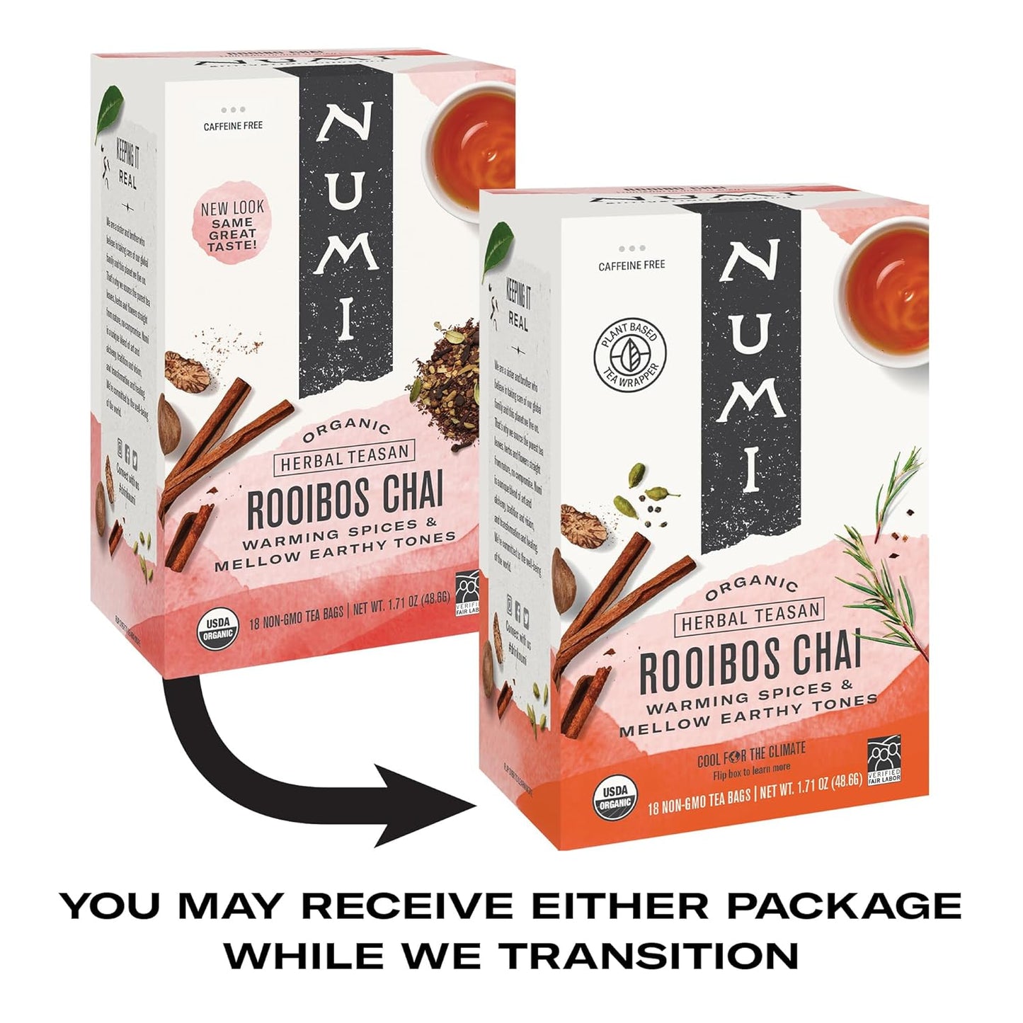 Numi Organic Rooibos Chai Tea – Warming Spiced Herbal Blend for Cozy Reading Nook and Stress-Free Quiet Time