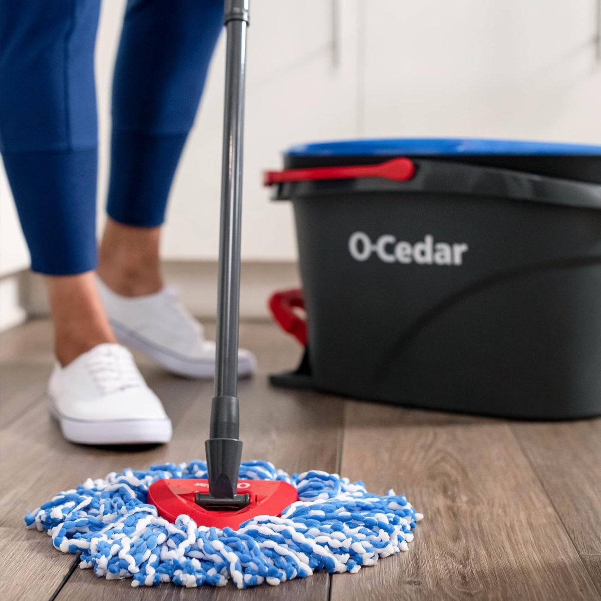 O-Cedar RinseClean Spin Mop Replacement – Streamlined Cleaning System for Uncluttered Hard-Floor Living