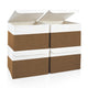 Brown & White - Medium - 4 Pack