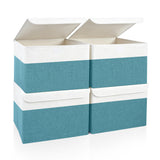 Bagnizer Foldable Storage Basket with Lid – Soft Fabric Organizer That Matches Modern Home Decor