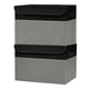 Black & Gray - Large - 2 Pack