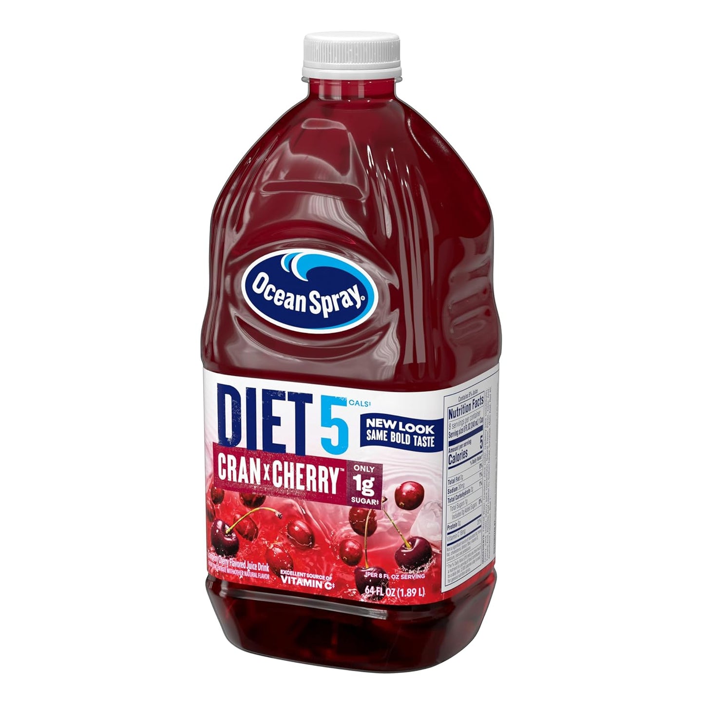 Ocean Spray® Diet Cran-Cherry® Cranberry Cherry Juice Drink – Versatile Outdoor Cocktail and Mocktail Base, Tart-Sweet Cherry Cranberry