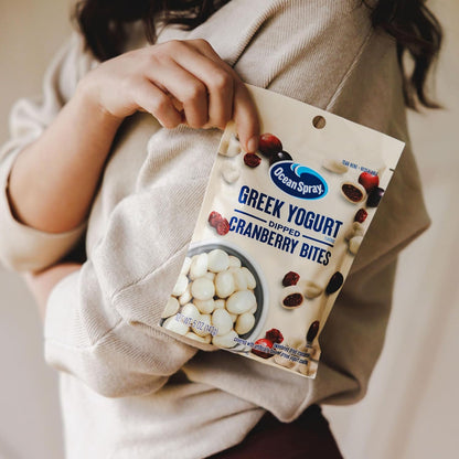Ocean Spray Greek Yogurt Dried Cranberries, Portable Snack for Trail Mix and Road Trip Snacking
