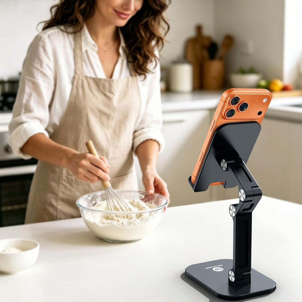 OCYCLONE Pocket Phone Stand for Hybrid Office, Foldable Cell Phone Holder for Deep Work and Hands Free Calls