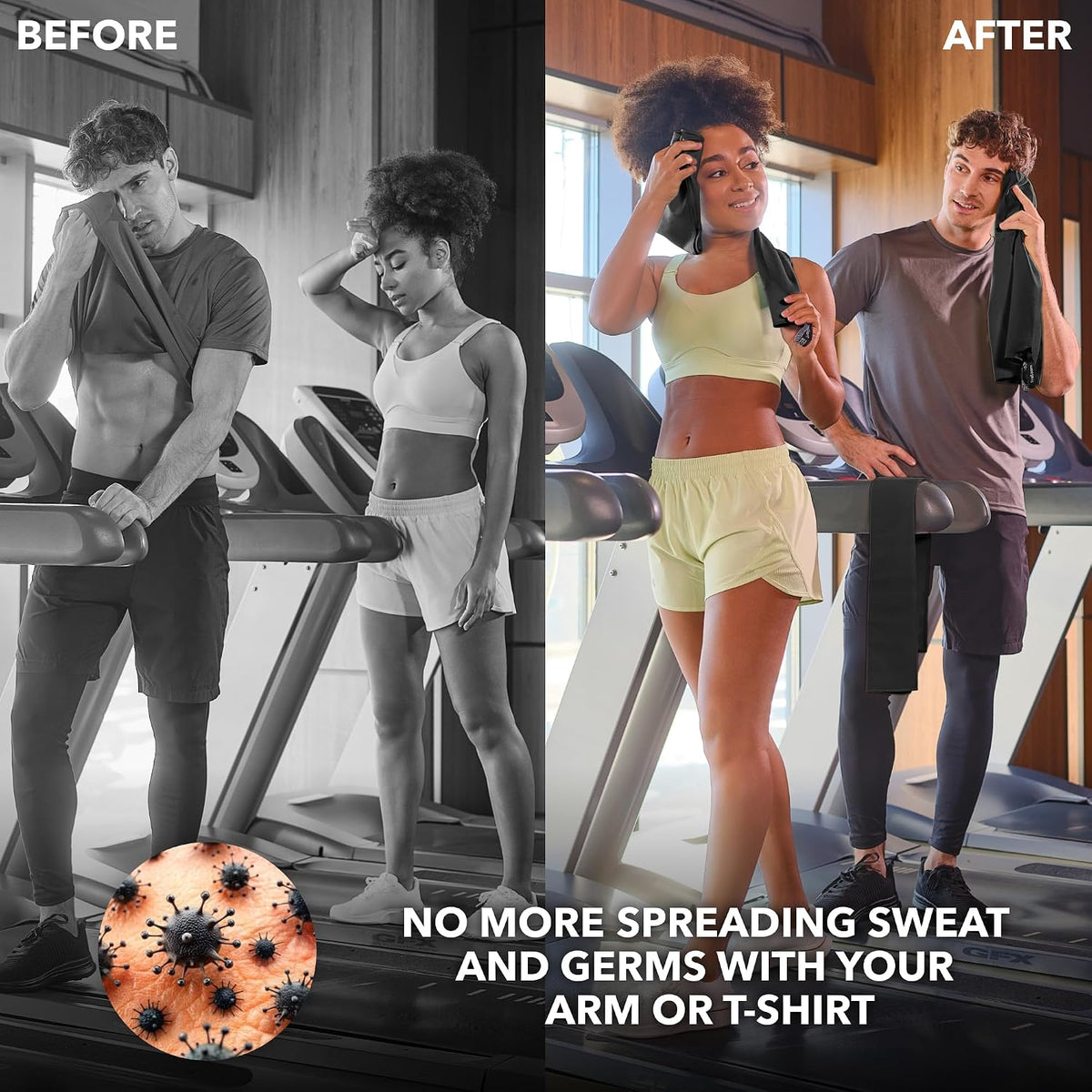 odor-resistant weave that stays fresh through full-day use