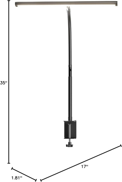 Office Desk Lamp for Multi-Monitor Setups – 17-Inch Wide LED Light Bar with USB Adapter and Memory Function