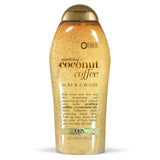 OGX Smoothing + Coconut Coffee Body Scrub – Valentine's Day Pampering Gift for Women Who Love Spa-Like Showers