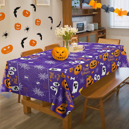 OHOME Halloween Decorations - Portable Halloween Tablecloth for Trunk-or-Treat Events, Neighborhood Block Party, and Tailgate Setup, 2 Pack