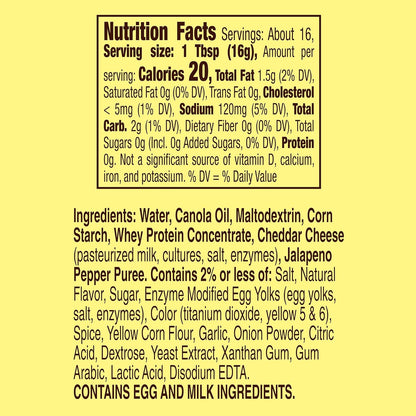 Old El Paso Queso Style Sauce - Compact 9 oz Squeeze Bottle for Small-Space Fridges and Galley Kitchens