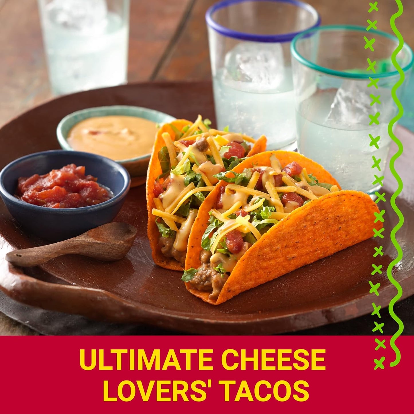 Old El Paso Stand 'N Stuff Nacho Cheese Taco Dinner for Casual Outdoor Gatherings, 10 Ct, 9.5 oz