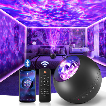 One Fire Galaxy Light Projector with Remote – Cute Christmas Gift for Teen Girls Featuring 15 White Noise Tracks and Music Sync Galaxy Lights