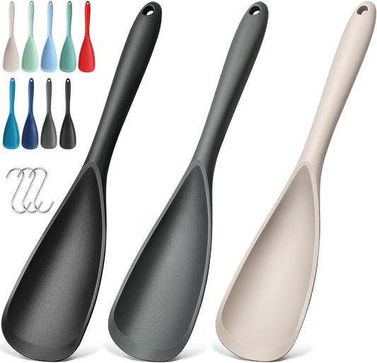 one-piece molded silicone construction with no crevices for residue buildup