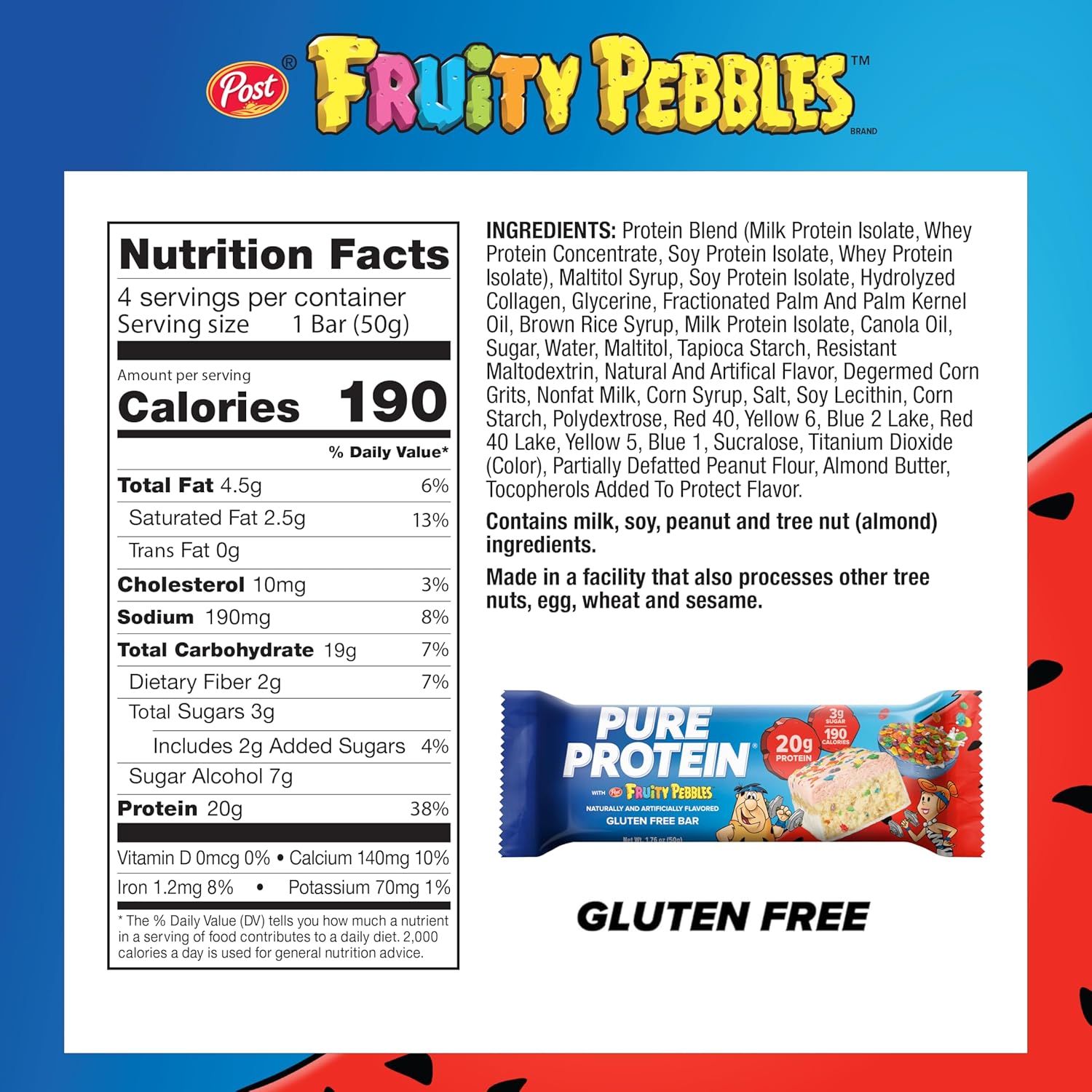 only 3g sugar per bar