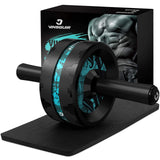 VINSGUIR Compact Ab Roller in Neutral Tones – Less-Is-More Core Trainer for Small Apartments