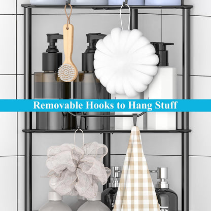 open-grid shelves that drain water freely to prevent pooling and mildew