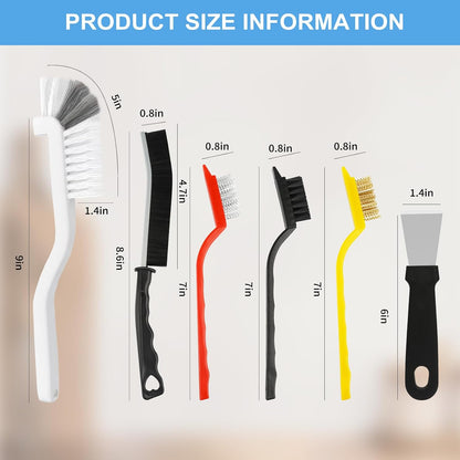 optimized angled bristle and scraper heads for improved working efficiency