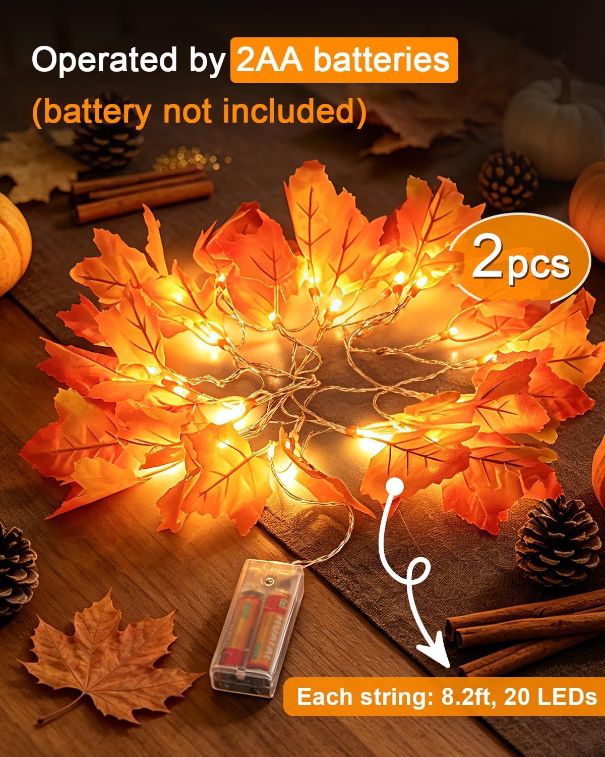 orange and yellow color scheme mimicking natural autumn maple foliage