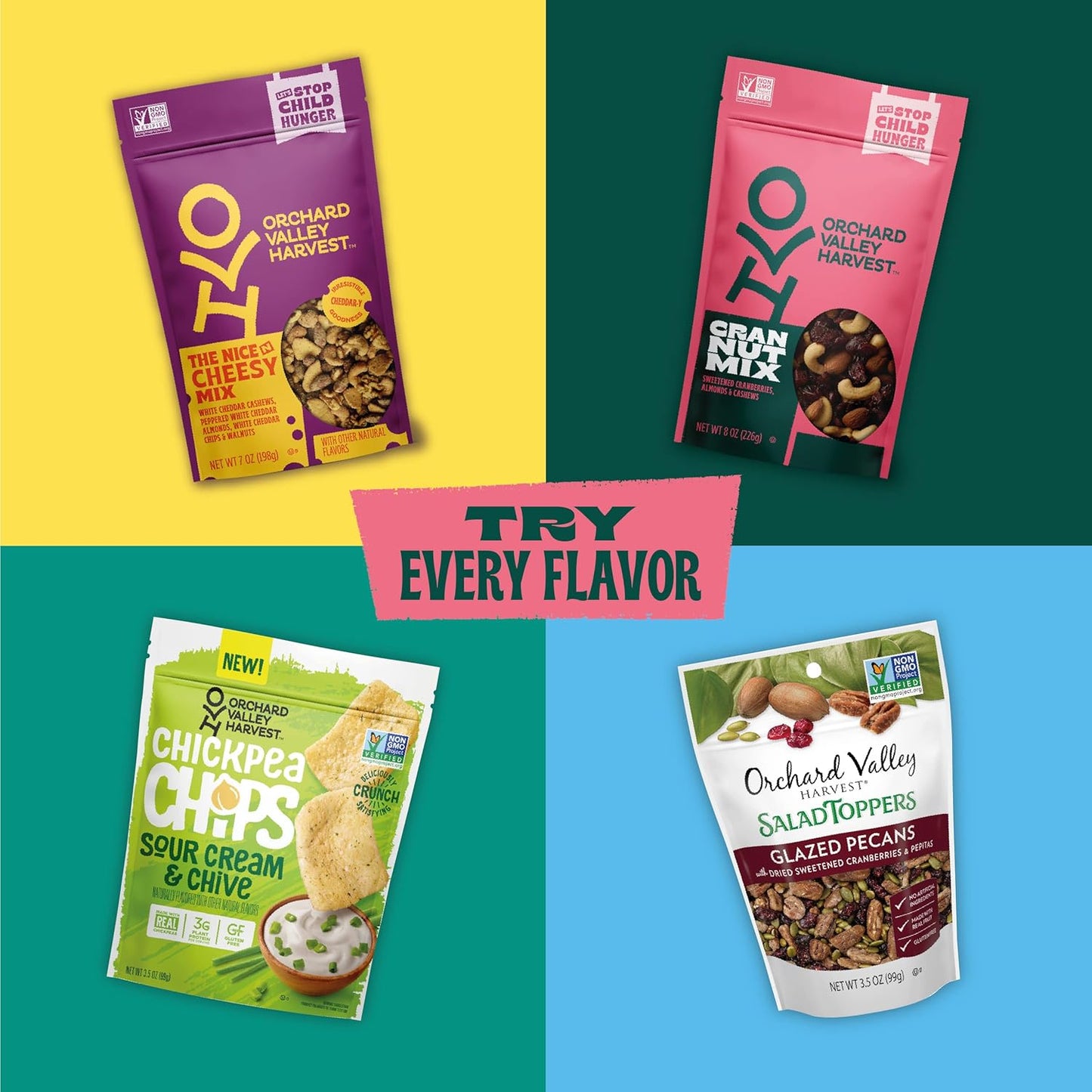 Orchard Valley Harvest Cran Nut Trail Mix – Lightweight Backpacking Snack with 4g Plant Protein Per Pouch