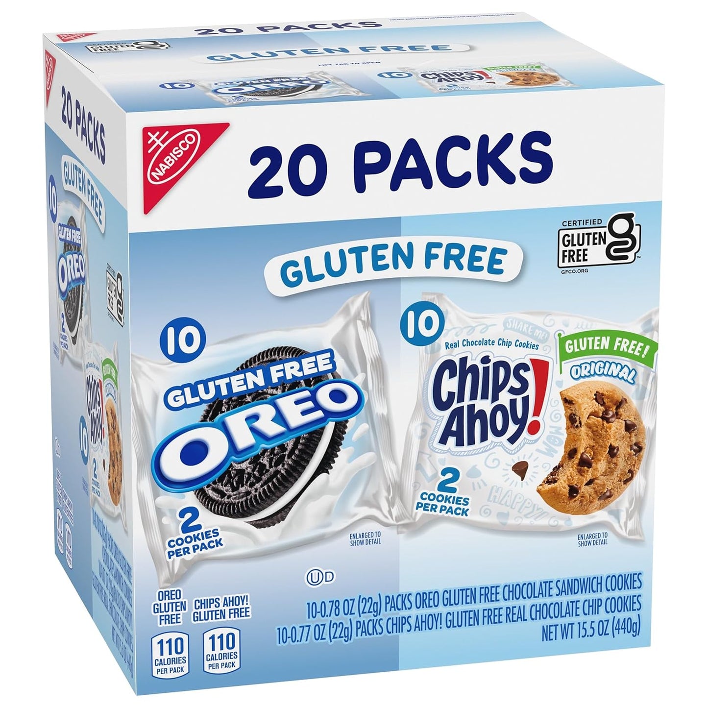 OREO & CHIPS AHOY! Gluten Free Cookies – Pre-Portioned Two-Cookie Packs for After-School Snacks and Lunchboxes