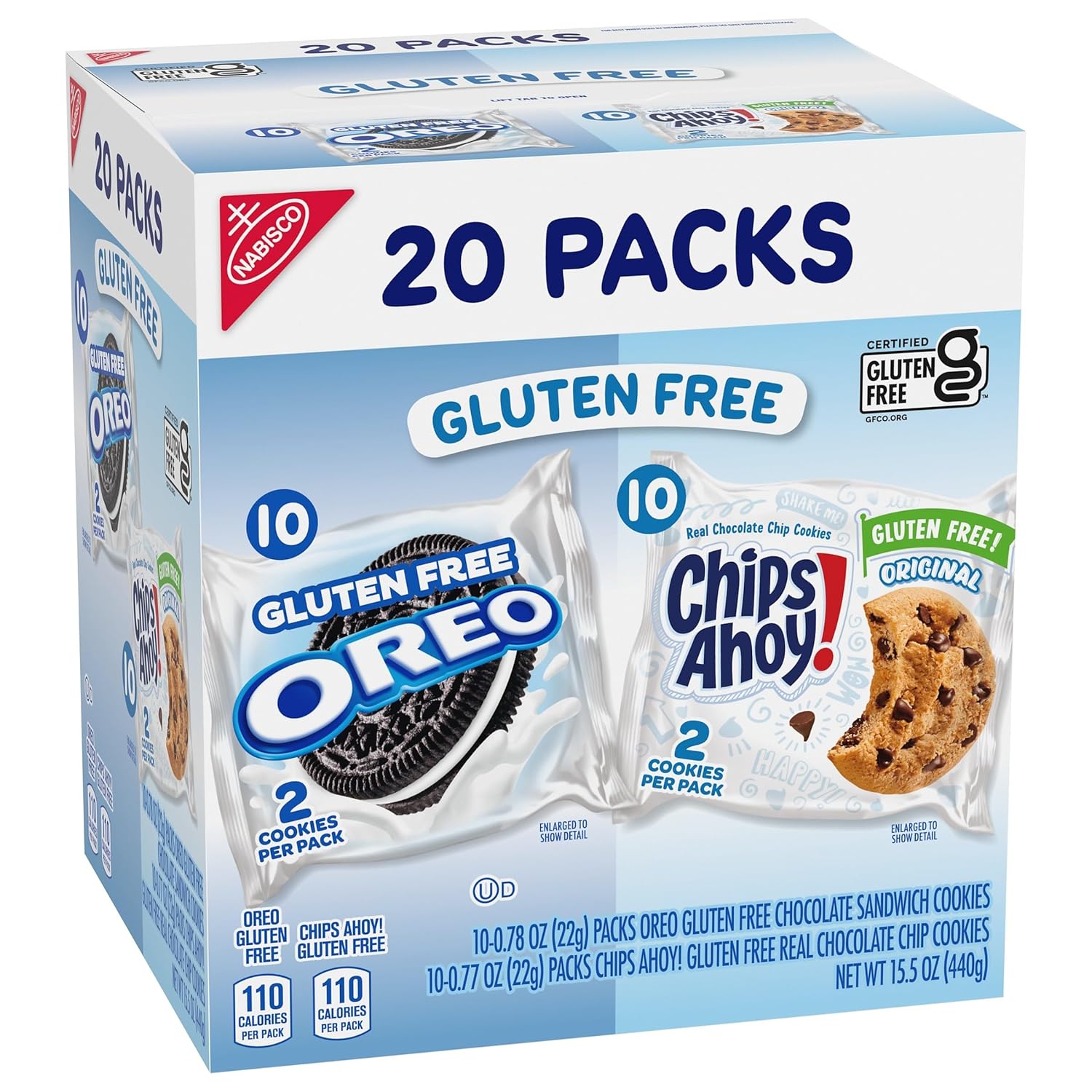 OREO & CHIPS AHOY! Gluten Free Cookies – Pre-Portioned Two-Cookie Packs for After-School Snacks and Lunchboxes