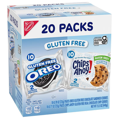 OREO & CHIPS AHOY! Gluten Free Cookies – Pre-Portioned Two-Cookie Packs for After-School Snacks and Lunchboxes