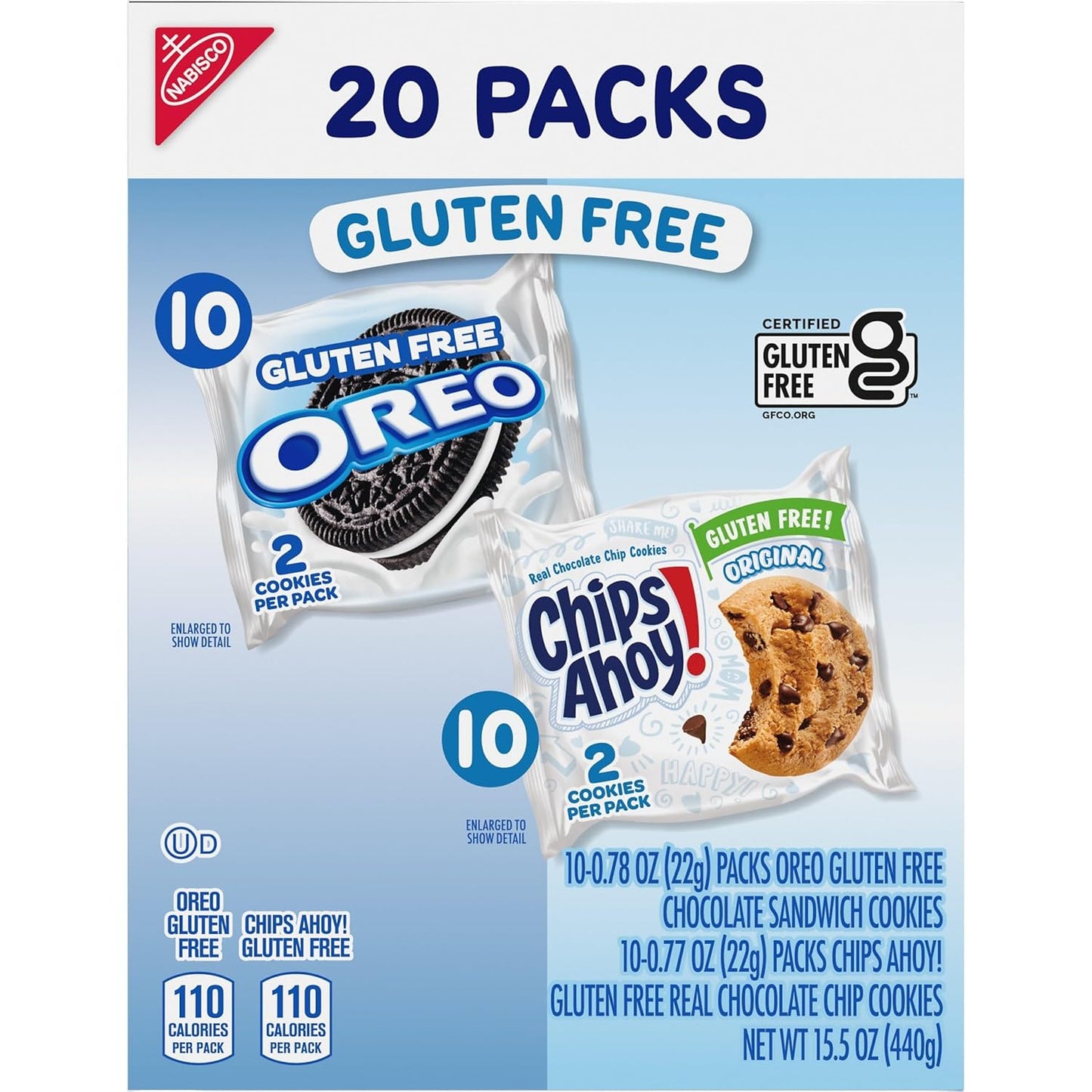 OREO & CHIPS AHOY! Gluten Free Cookies – Pre-Portioned Two-Cookie Packs for After-School Snacks and Lunchboxes
