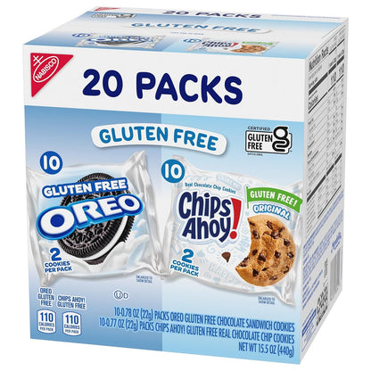 OREO & CHIPS AHOY! Gluten Free Cookies – Pre-Portioned Two-Cookie Packs for After-School Snacks and Lunchboxes