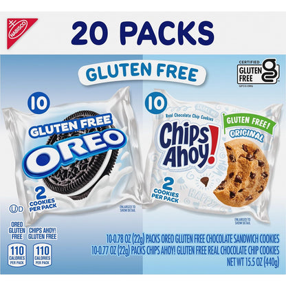 OREO & CHIPS AHOY! Gluten Free Cookies – Pre-Portioned Two-Cookie Packs for After-School Snacks and Lunchboxes