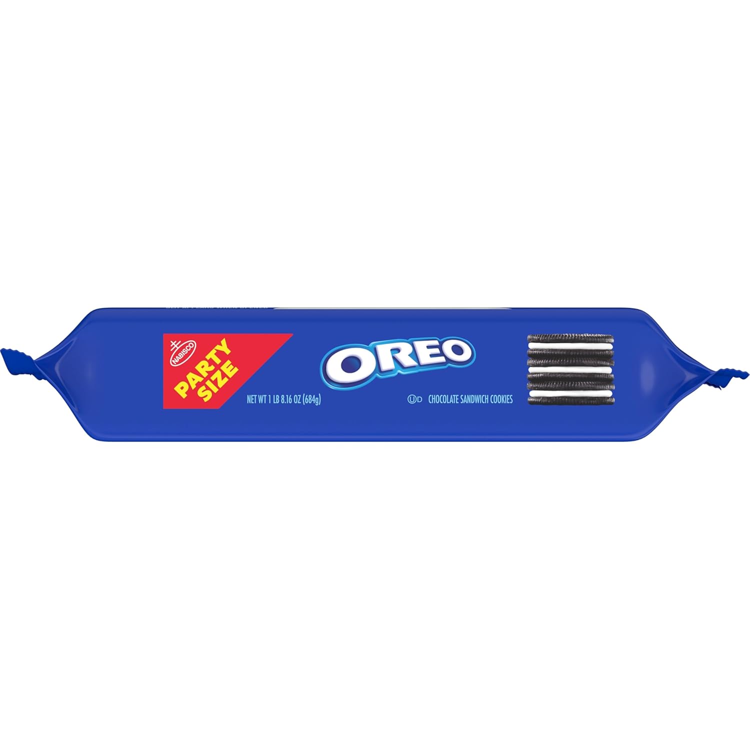 OREO Chocolate Sandwich Cookies, Party Size 24.16 oz – Travel-Friendly Treat for Camping and Cabin Trips