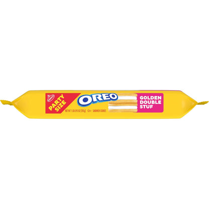 OREO Double Stuf Golden Sandwich Cookies for Backyard BBQ Dessert Table, Bulk Pouch 24.95 oz