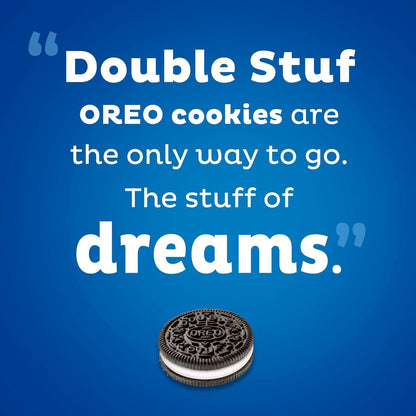 OREO Double Stuf Sandwich Cookies with Real Cocoa – On-the-Go Family Snack for Hiking Lunches, Beach Days, and Park Outings, 24.95 oz