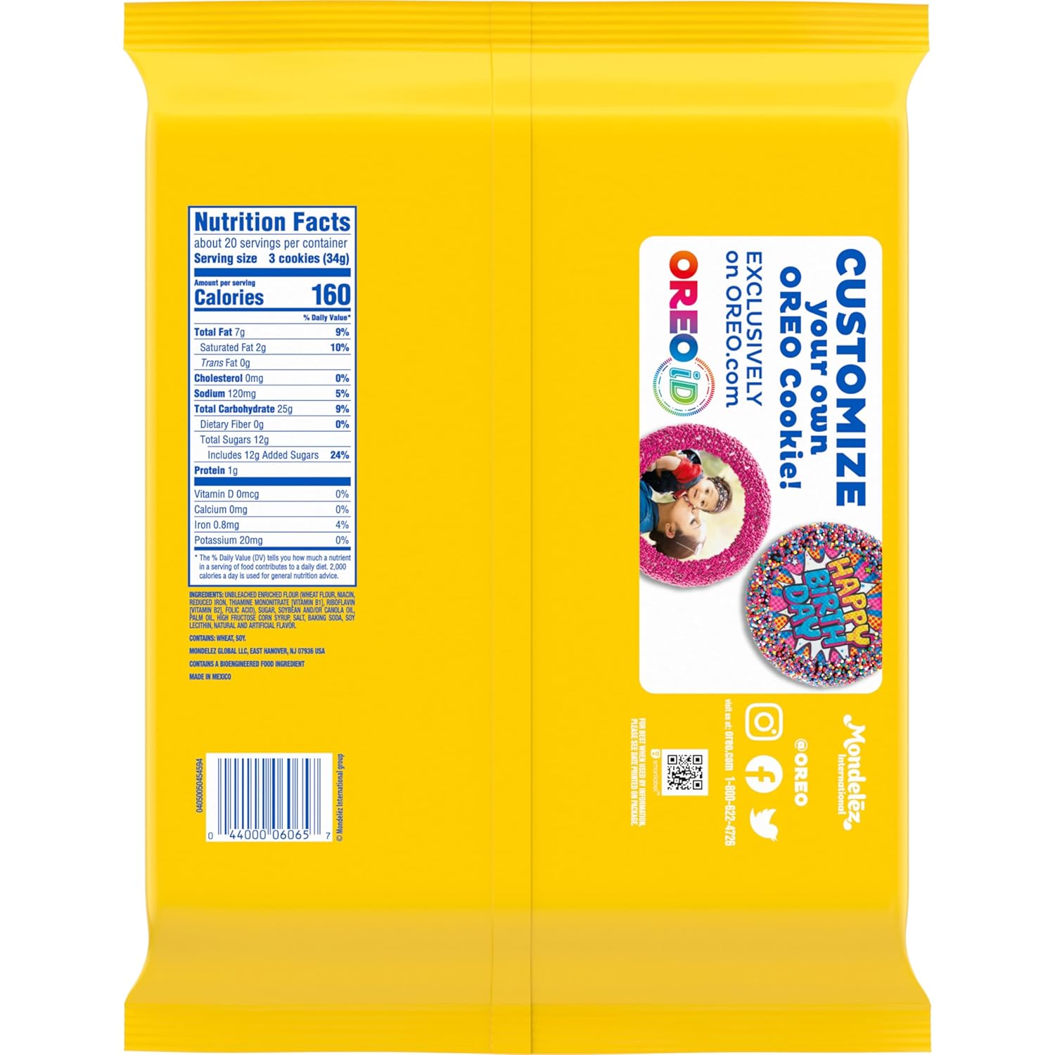 OREO Golden Sandwich Cookies Bulk Pack – Sturdy Dunking Snack for Outdoor Movie Nights and Tailgate Parties