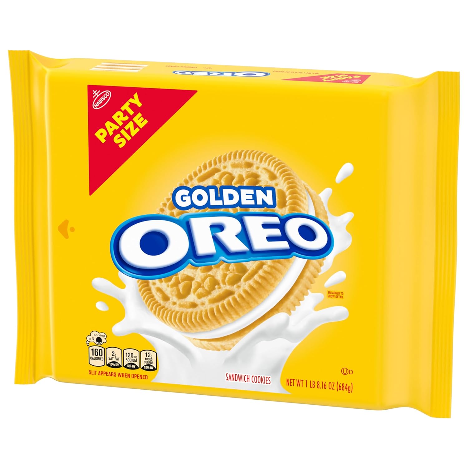 OREO Golden Sandwich Cookies Bulk Pack – Sturdy Dunking Snack for Outdoor Movie Nights and Tailgate Parties