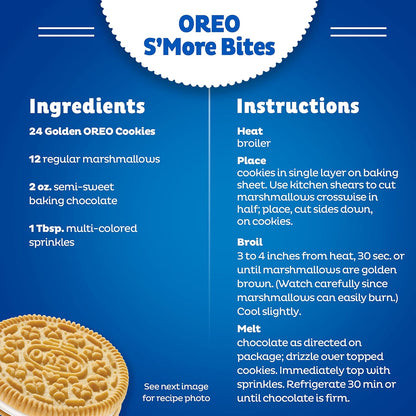 OREO Golden Sandwich Cookies Bulk Pack – Sturdy Dunking Snack for Outdoor Movie Nights and Tailgate Parties