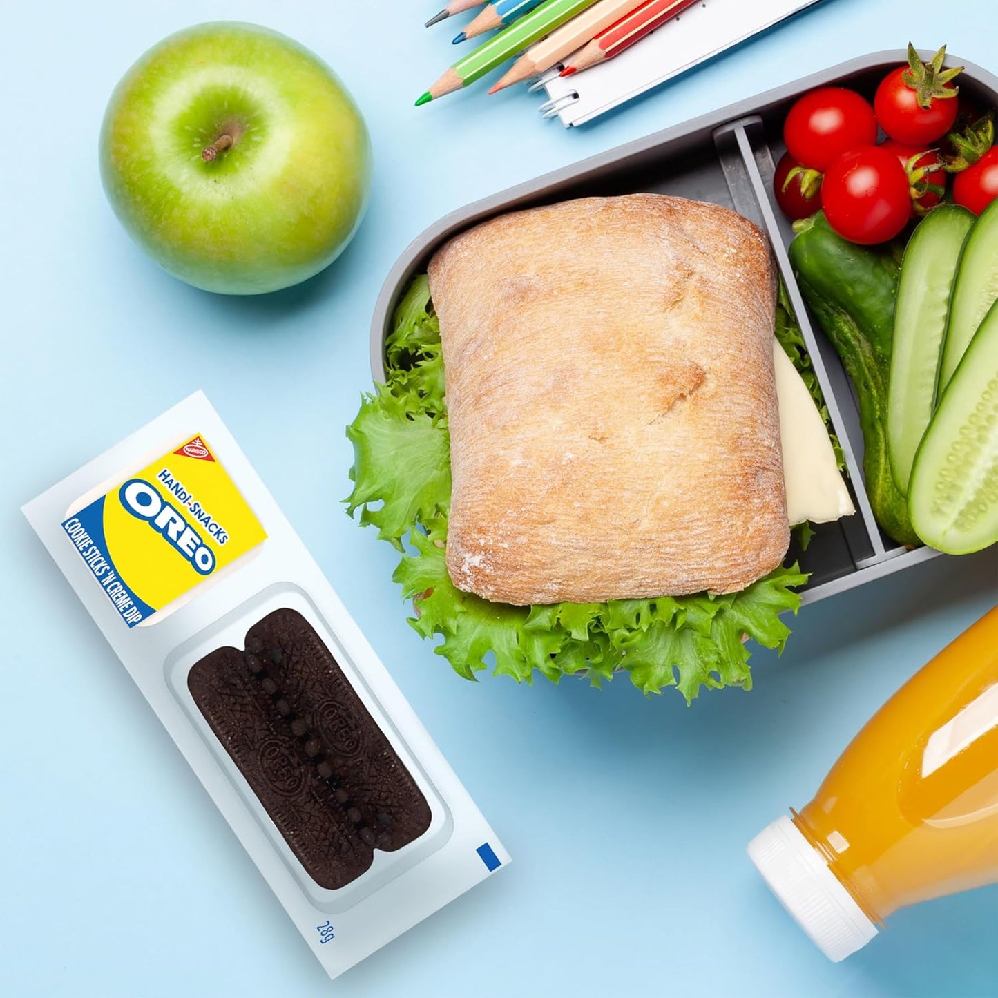 OREO Handi-Snacks Dippable Cookie Sticks for Effortless Portion Control, No-Prep Lunchbox Add-Ins, and Single-Serve Simplicity, 20 Packs