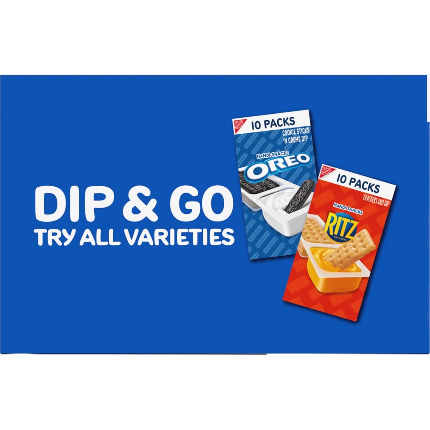 OREO Handi-Snacks Dippable Cookie Sticks for Effortless Portion Control, No-Prep Lunchbox Add-Ins, and Single-Serve Simplicity, 20 Packs