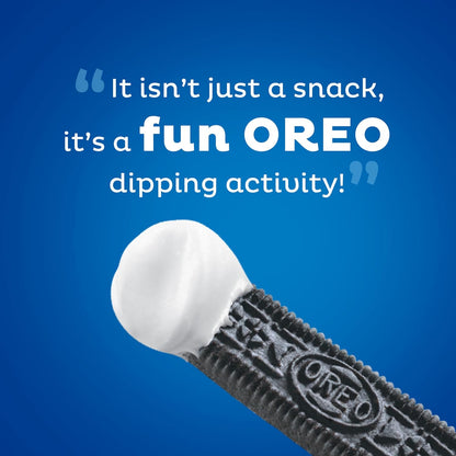 OREO Handi-Snacks Dippable Cookie Sticks for Effortless Portion Control, No-Prep Lunchbox Add-Ins, and Single-Serve Simplicity, 20 Packs