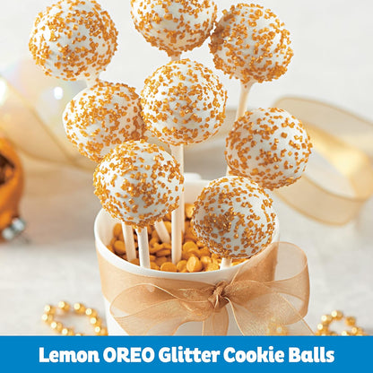 OREO Lemon Creme Sandwich Cookies – Patio and Backyard Party Snack, Citrus Creme Party Size 24.95 oz